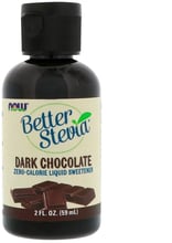 NOW Foods BetterStevia Liquid 59 ml /500 servings/ Black Chocolate