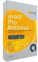 Avast! Pro Antivirus 2014 (продление лицензии на 12 месяцев, 3 ПК)