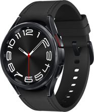 Samsung Galaxy Watch 6 Classic 43mm LTE Black with Hybrid Eco-Leather Black Band (SM-R955FZKA)
