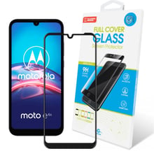 Global Tempered Glass Full Glue Black for Motorola E6S