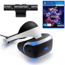 Playstation VR V2 + Camera V2 + VR Worlds (Voucher) (PS4/PS5)
