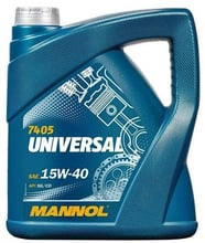 Моторное масло минеральное Mannol UNIVERSAL 15W-40, 3л (MN7405-3)