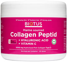 Biotus Marine Sourced Collagen Peptid + Hyaluronic Acid + Vitamin C, 5000 mg, 206 g (BIO-530128)