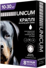 Капли от блох, клещей и гельминтов Unicum Complex Рremium для собак 10-30 кг (UN-033)