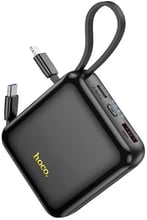 Hoco Power Bank 10000mAh Q23 Blade with Cable PD 20W/22.5W Black