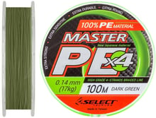 Шнур Select Master PE 100m (темн.-зел.) 0.14мм 17кг (1870.01.44)