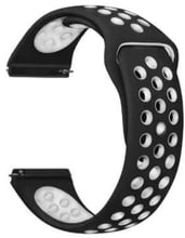Becover Sport Band Vents Style Black-White for Samsung Galaxy Watch 42mm / Watch Active / Active 2 40/44mm / Watch 3 41mm / Gear S2 Classic / Gear Sport (705696)
