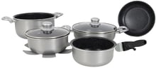 Набір посуду Gimex Cookware Set induction 8 предметів Silver (6977227) (DAS302021)