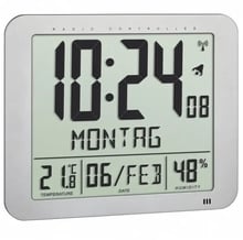 Часы настенные цифровые с термогигрометром TFA, 248x25x206 мм