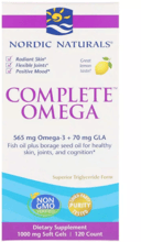 Nordic Naturals Complete Omega, Lemon, 1000 mg, 120 Softgels (NOR02770)