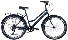 Велосипед ST 26" Discovery PRESTIGE WOMAN Vbr рама з багажником заднь St з крилом St 2024 (темно-синій (м)) (OPS-DIS-26-589)