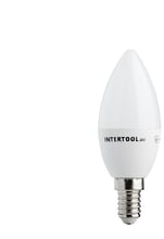 Светодиодная лампа INTERTOOL LL-0152 LED C37, E14, 5Вт, 150-300В, 4000K