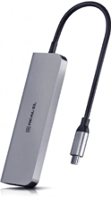 REAL-EL Adapter USB-C to USB-C + 3xUSB + HDMI Space Grey (EL123110002)