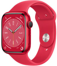 Apple Watch Series 8 45mm GPS (PRODUCT) RED Aluminum Case with (PRODUCT) RED Sport Band (MNP43) Approved Витринный образец
