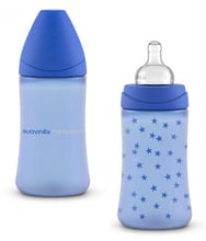 Пляшечка для годування Suavinex Basics 270 мл 2шт синя (307608/3)