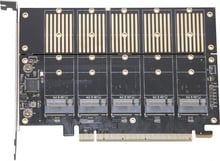Frime PCI-E x16 to 5 x M.2 (B Key) JMB585 (ECF-PCIEtoSSD010)