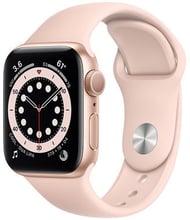 Apple Watch Series 6 40mm GPS Gold Aluminum Case with Pink Sand Sport Band (MG123) UA