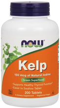 NOW Foods Kelp 150 mcg 200 tabs (Ламинария)
