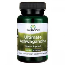 Swanson Ultimate Ashwagandha 250 mg Ашвагандха экстракт корня 60 веганских капсул
