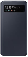 Samsung Wallet Cover View S Black (EF-EA415PBEGRU) for Samsung A415 Galaxy A41