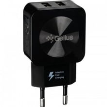 Gelius Wall Charger 2xUSB Ultra Prime GU-HC02 2.1A Black with Type-C Cable