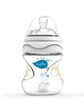 Бутылочка Nuvita для кормления Mimic 150мл. 0м+ Антиколиковая, белая (NV6010White)