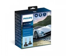 Светодиодная автолампа Philips H1 Ultinon Pro9100 +350% X2 12/24V 20W (11258U91X2)