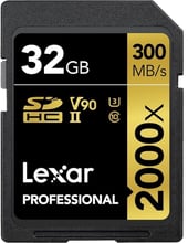 Lexar 32GB SDHC Class 10 UHS-II U3 V90 Professional 2000x (LSD200032G-BNNAG)