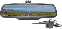 Зеркало заднего вида со встроенным Full HD видеорегистратором и камерой Prime-X S400