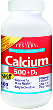 21st Century Calcium 500 + D3, 400 Caplets