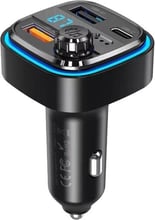 FM-трансмиттер XO BCC08 MP3 5V/3.1A Car Charger with Ambient Light (BCC08)
