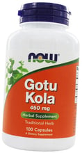 NOW Foods GOTU KOLA 450 mg 100 VCAPS Готу кола
