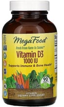 MegaFood Vitamin D3 1000 IU Витамин D3 90 таблеток