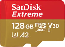 SanDisk 128GB microSDXC Class 10 UHS-I U3 A2 Extreme V30 + адаптер (SDSQXA1-128G-GN6MA)