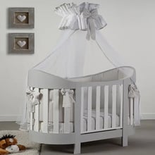 Кроватка детская Baby Italia Eva White /Grey 132х69 см бело-серая (EVA WHITE/GREY)