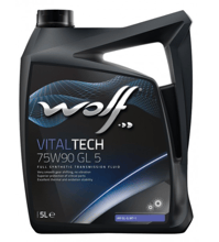 Трансмиссионное масло WOLF VITALTECH 75W90 GL 5 5л