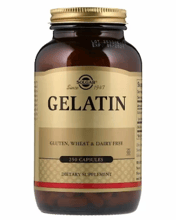 Solgar Natural Gelatin with Calcium Carbonate 1680 mg Солгар Желатин 250 капсул