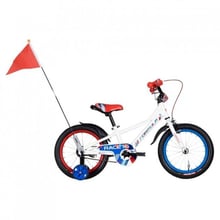 Велосипед 16" Formula Race 2022 Белый с красным и синим (OPS-FRK-16-189)