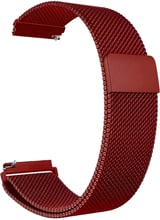 BeCover Milanese Style 22mm Red Wine for Xiaomi iMi KW66/Mi Watch Color/Haylou LS01/Watch S1 Active (707749)