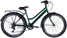 Велосипед ST 26" Discovery PRESTIGE WOMAN Vbr рама з багажником задн St з крилом St 2024 (зелений) (OPS-DIS-26-590)