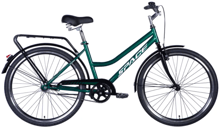 Велосипед ST 26" SPACE VOYAGER (049) тормозная рама с багажником задн St с крылом St 2024 (зеленый) (OPS-SP-26-024)