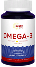 Sunny Caps Omega-3 Activ Powerfull тисячі mg Омега-3 100 гелевих капсул
