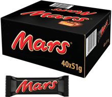 Упаковка батончиков Mars с нугой и карамелью 40х51 г (5900951271069)