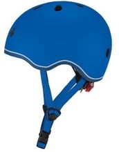 Шлем защитный детский GLOBBER EVO LIGHTS, синий, с фонариком, 45-51см (XXS/XS)