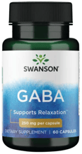 Swanson GABA ГАМК (гамма-аміномасляна кислота) 250 мг 60 капсул