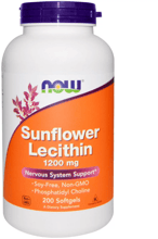 Now Foods Sunflower Lecithin 1200 mg 200 caps