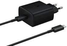 Samsung USB-C Wall Charger with Cable USB-C 45W Black (EP-TA845XBEGRU)