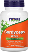 NOW Foods Cordyceps 750 mg 90 caps