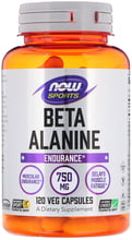 Now Foods Sports, Beta-Alanine, Endurance, 750 mg, 120 Veg Capsules