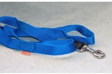 Поводок Collar Dog Extremе нейлоновый двойной (ш 20мм, д 1.22м), голубой